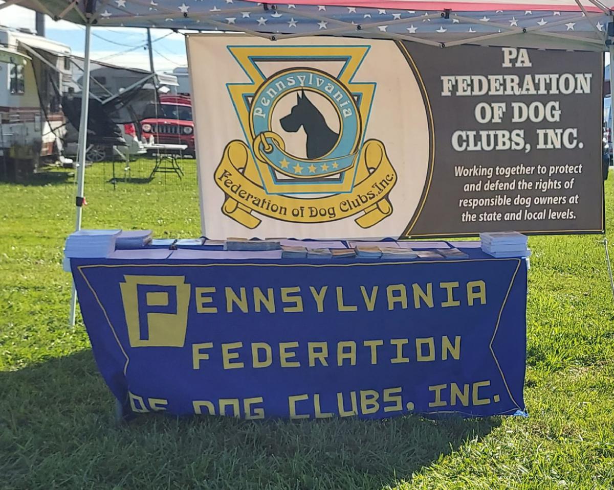 PA Federation of Dog Clubs event booth